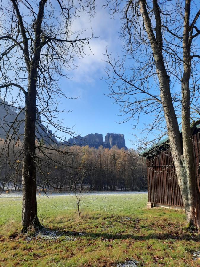 Urlaub Im Friseursalon Appartement Sebnitz Buitenkant foto