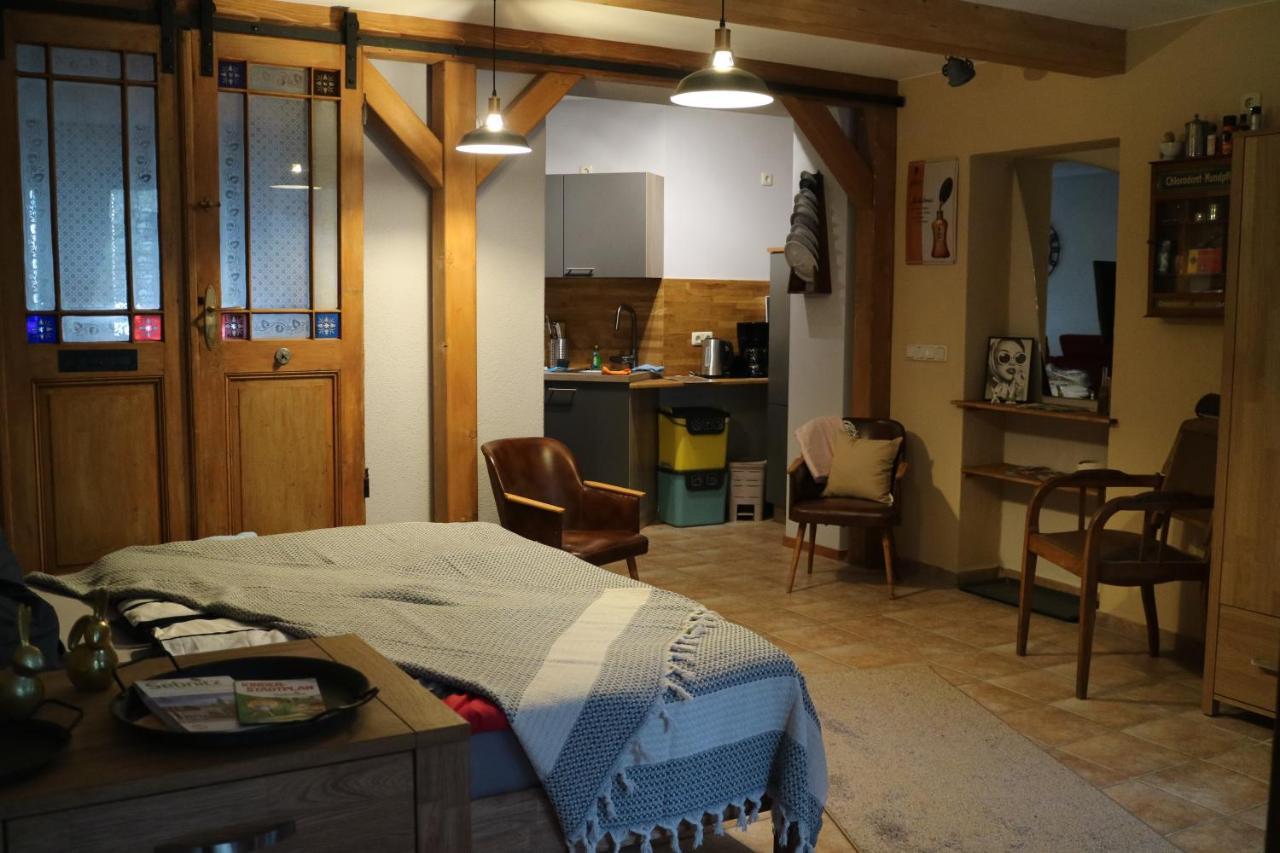 Urlaub Im Friseursalon Appartement Sebnitz Buitenkant foto